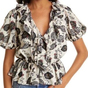 Ulla Johnson • Nadya Top in Gardenia Floral